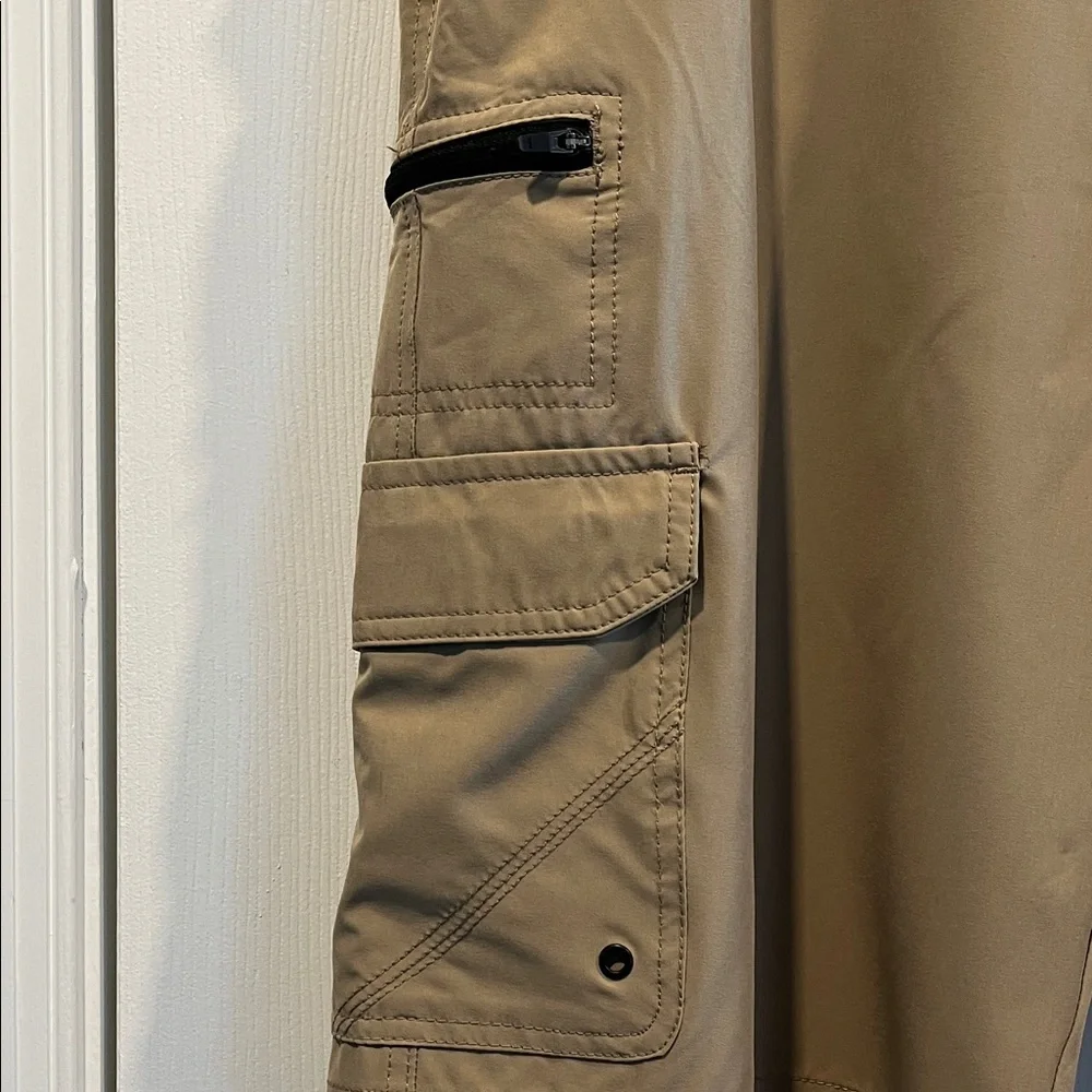 Iron Co Men's Khaki Stretch Cargo Outdoor Quick‎ Dry Shorts Size 38